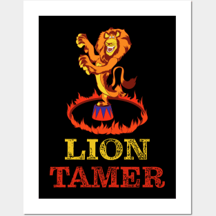 Circus Lion Tamer Posters and Art